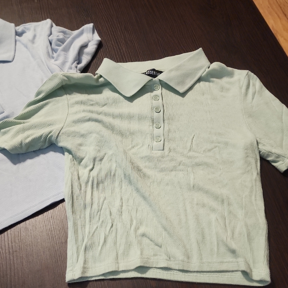 Essentials Polo Shirts - Sky Blue and Mint - Picture 4 of 5